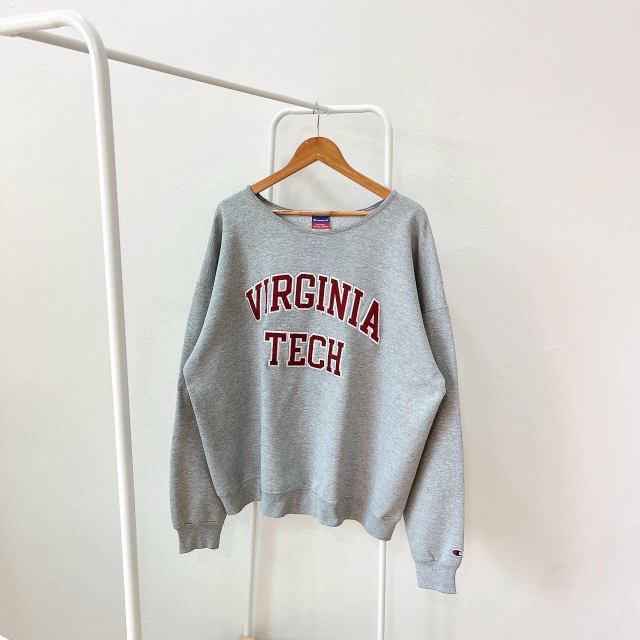 Vintage 00s Virginia Tech Hokies vintage Champion gray sweatshirt XXL Sweatshirt – Warm & Stylish · Perfect For Daily Wear