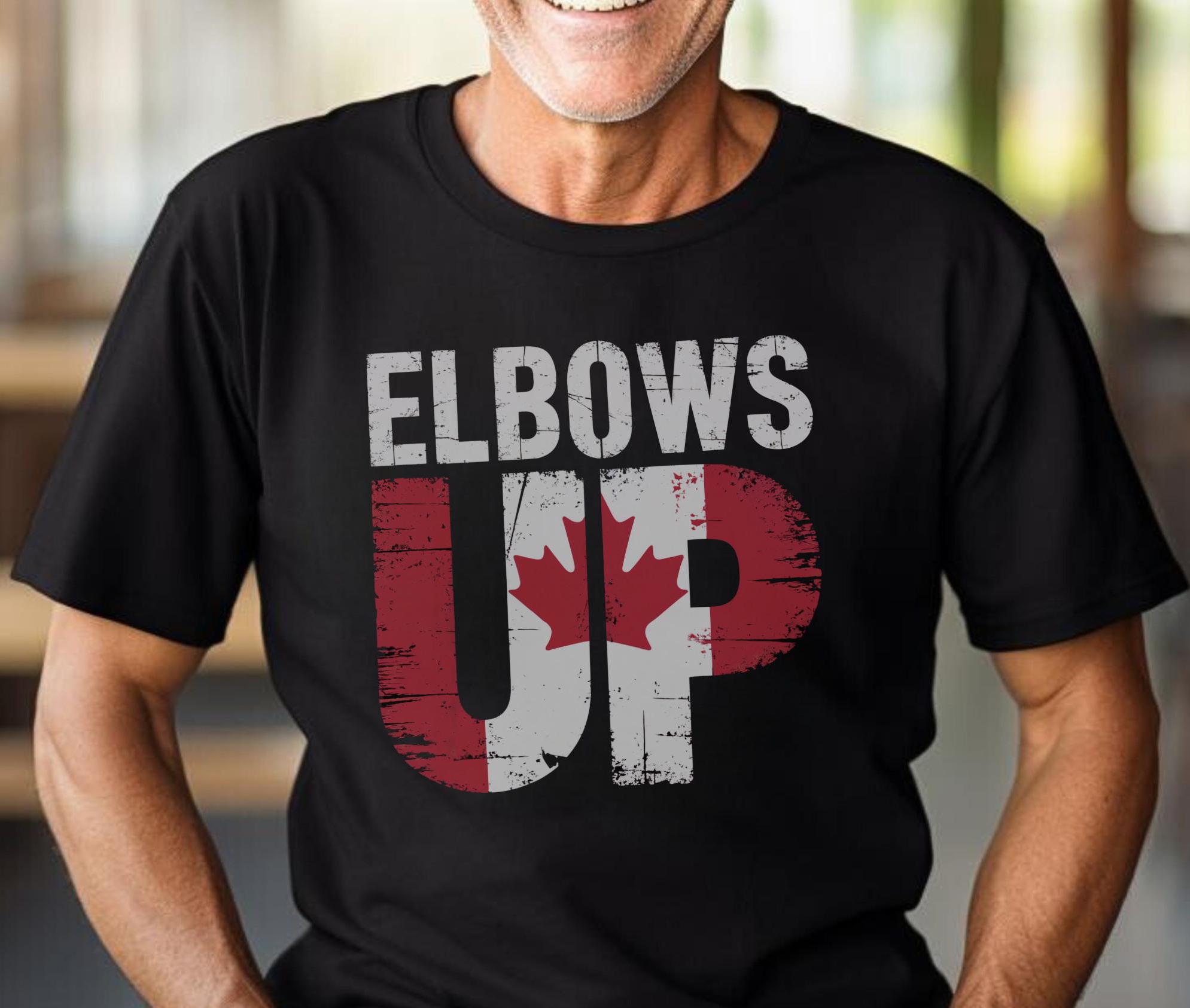 Elbows Up Canada Tee Funny Canadian T Shirt Perfect for Canada Day Gift Resist Elbows Up Fists Out Shirt Graphic Tee – Fan Favorite · Must-Have Style