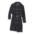 Karl Lagerfeld Womens Coat Vintage Navy Designer Wool Belted Overcoat Collared Graphic Tee – Everyday Comfort · Great Gift For Fans