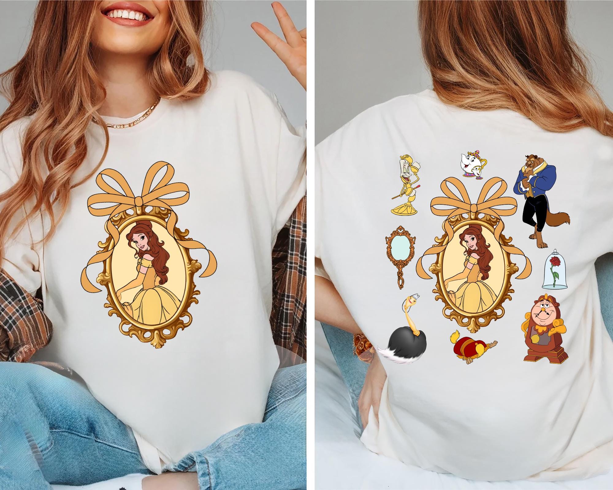 Retro Disney Belle Shirt Disney Princess Shirt Disney Girl Trip Shirt Disney Group Shirt Disney Trip 2025 Shirt Graphic Tee – Soft Feel · Great Gift For Fans