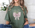 May Birth Flower Shirt Coquette Bow T Shirt and Lily of the Valley Flowers May Birth Month Gift Idea Graphic Tee – Everyday Comfort · Top Pick For Any Outfit