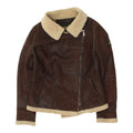 RefrigiWear Womens Aviator Jacket Vintage Brown Pile Lined Designer VTG Graphic Tee – Easygoing Wear · Top Pick For Any Outfit