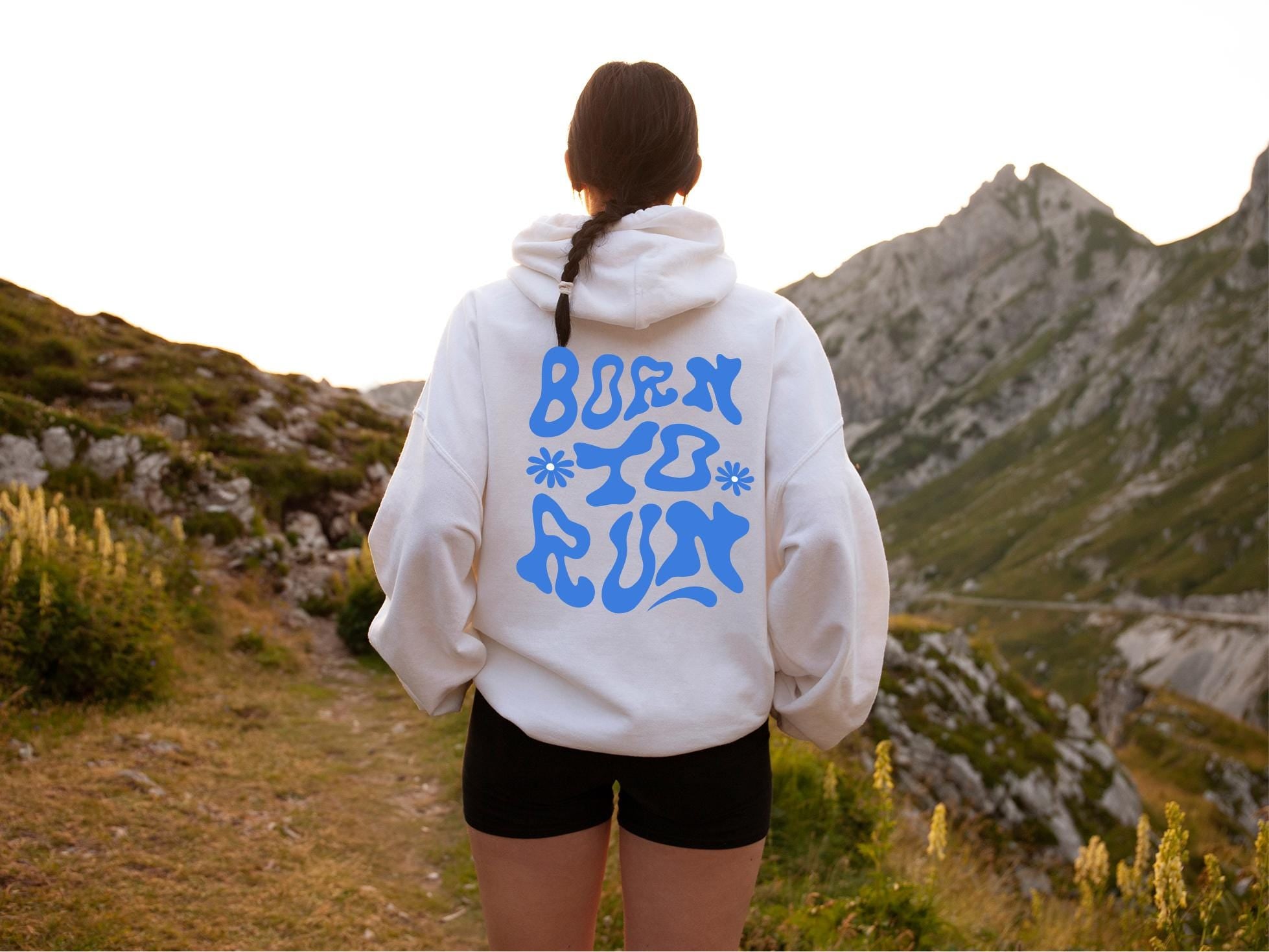 Born to Run Hoodie Lufer Hoodie Running Hoodie Geschenk fr Jogger Marathon Pullover Sportlicher Kapuzenpulli Hoodie – Fan Favorite · Perfect For Daily Wear
