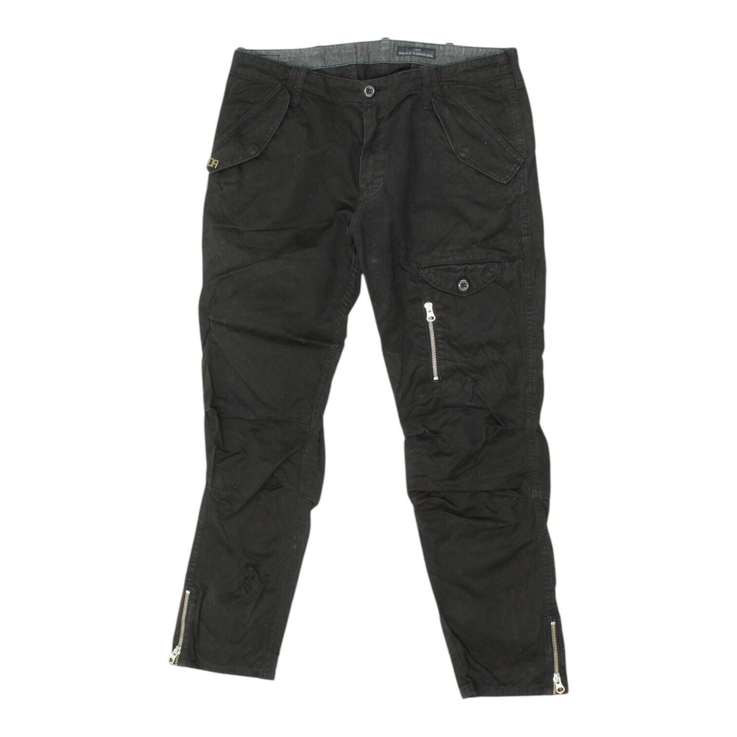 Daniele Alessandrini Mens Black Biker Style Cargo Pants Designer Trousers VTG Graphic Tee – Feel-Good Design · High-Quality Print