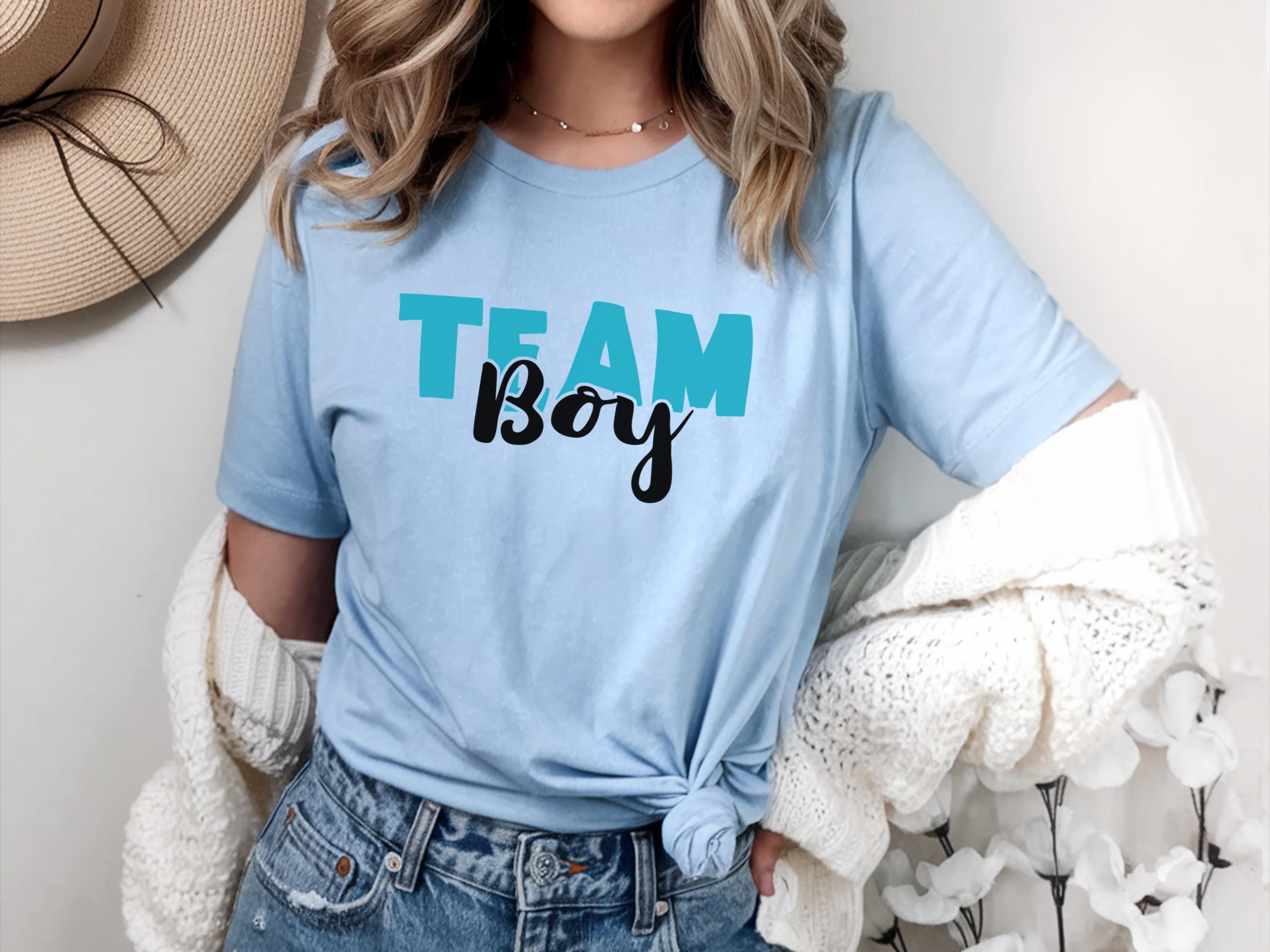 Team Boy Gender Reveal Shirt Gender Reveal Shirt Pregnancy Shirt Gender Reveal Baby Shower Gender Reveal Shirts Baby Shower Shirt Graphic Tee – Fan Favorite · High-Quality Print