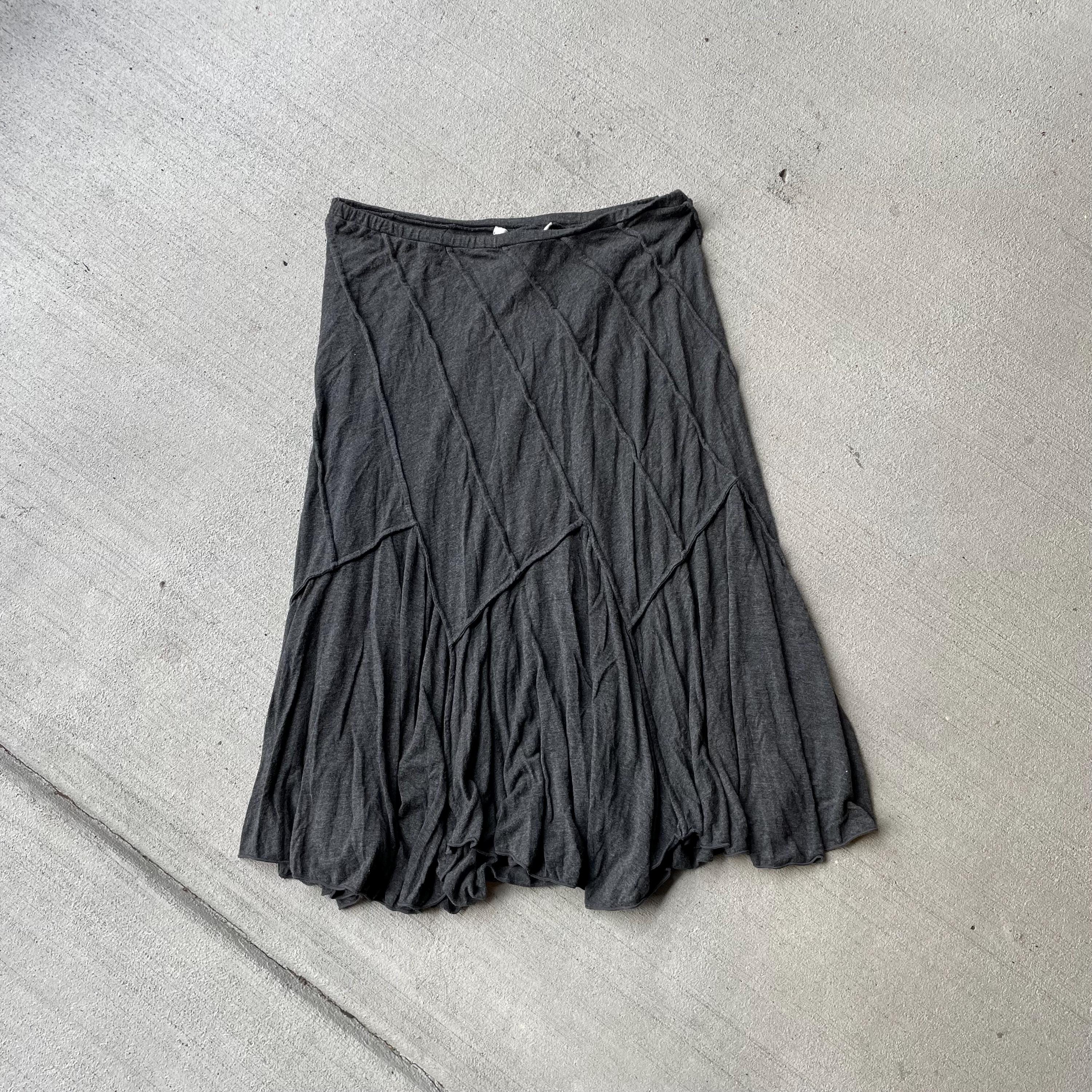 y2k grey soft asymmetrical flowy midi skirt size m Graphic Tee – Everyday Comfort · High-Quality Print