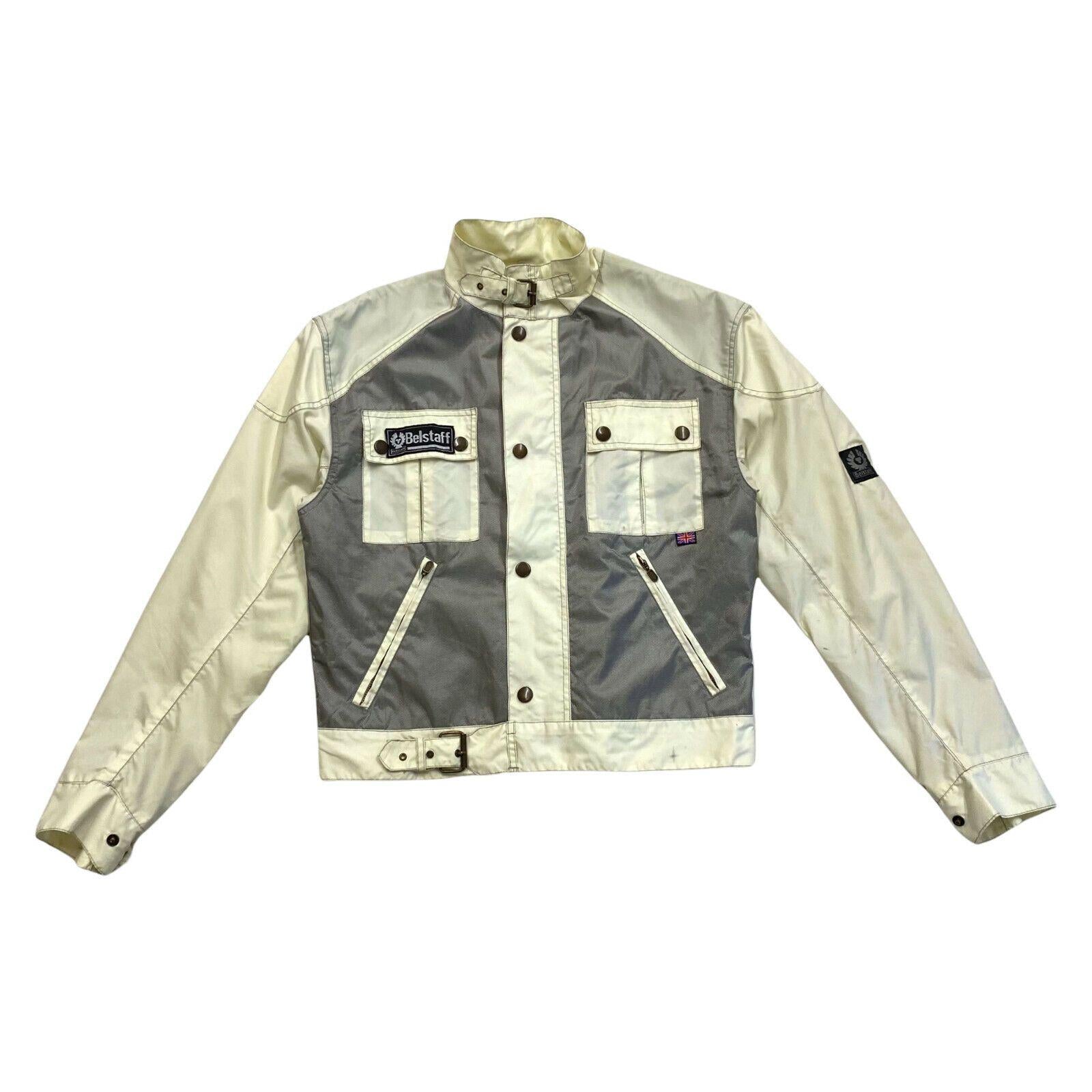 Belstaff Womens Reflective Jacket Vintage High End Designer Biker Beige VTG Graphic Tee – Feel-Good Design · High-Quality Print
