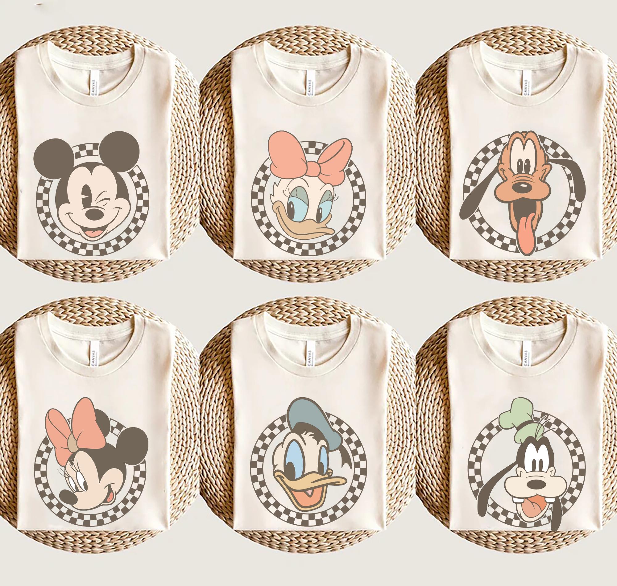 Retro Mickey Minnie Shirts Retro Disney Trip Shirt Retro Mickey and Friends Shirt Checkered Mickey Shirt Disney Family Vacation Shirt Graphic Tee – Easygoing Wear · Trending Graphic Apparel