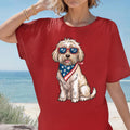 Cute Dog with Sunglasses and American Flag Bandana T Shirt Patriotic Dog Lover Shirt 4th of July T Shirt Independence Day Shirt Graphic Tee – Premium Graphic · Top Pick For Any Outfit