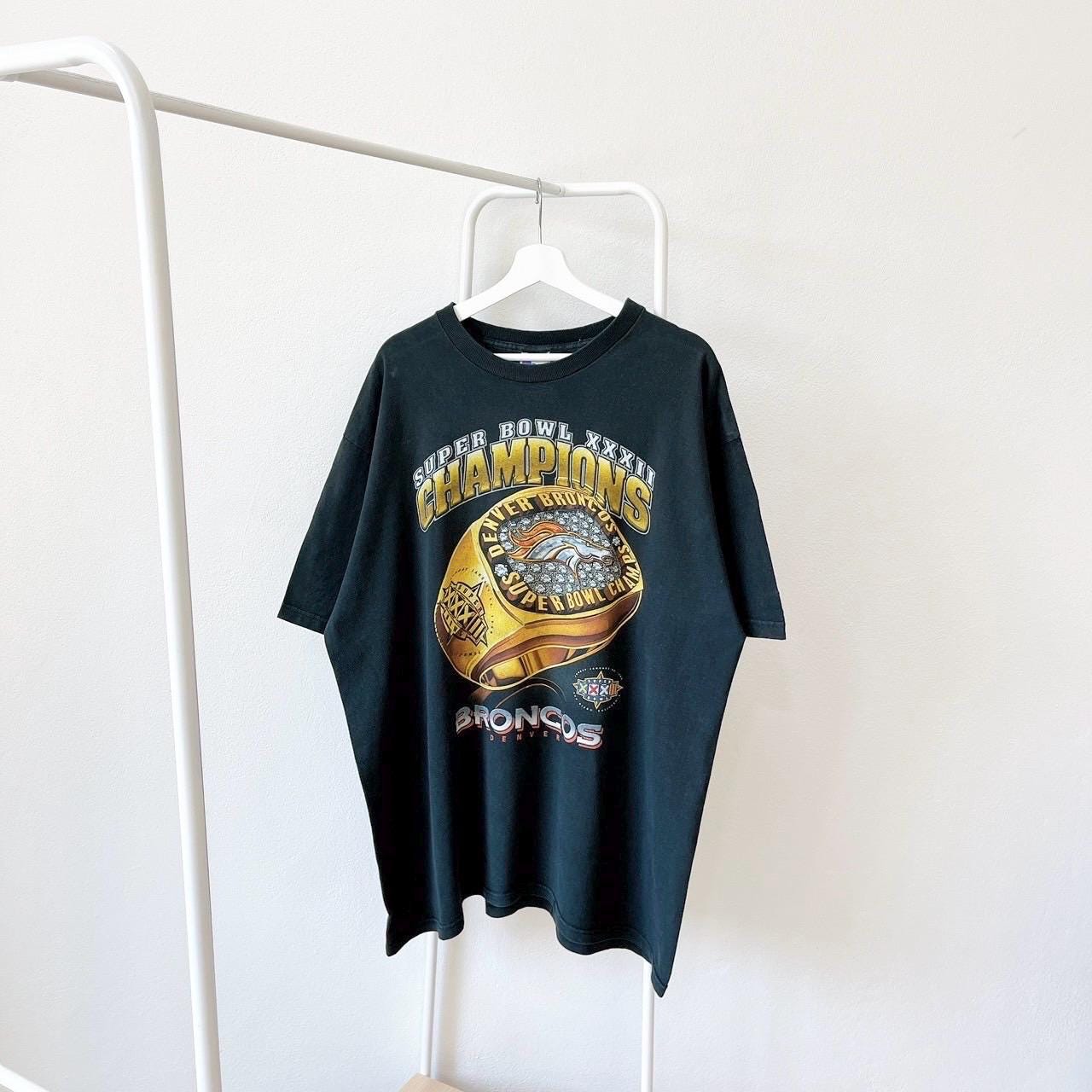Vintage 90s Denver Broncos NFL football 1998 Made in USA vintage Pro player black t shirt XXL Graphic Tee – Premium Graphic · Trending Graphic Apparel