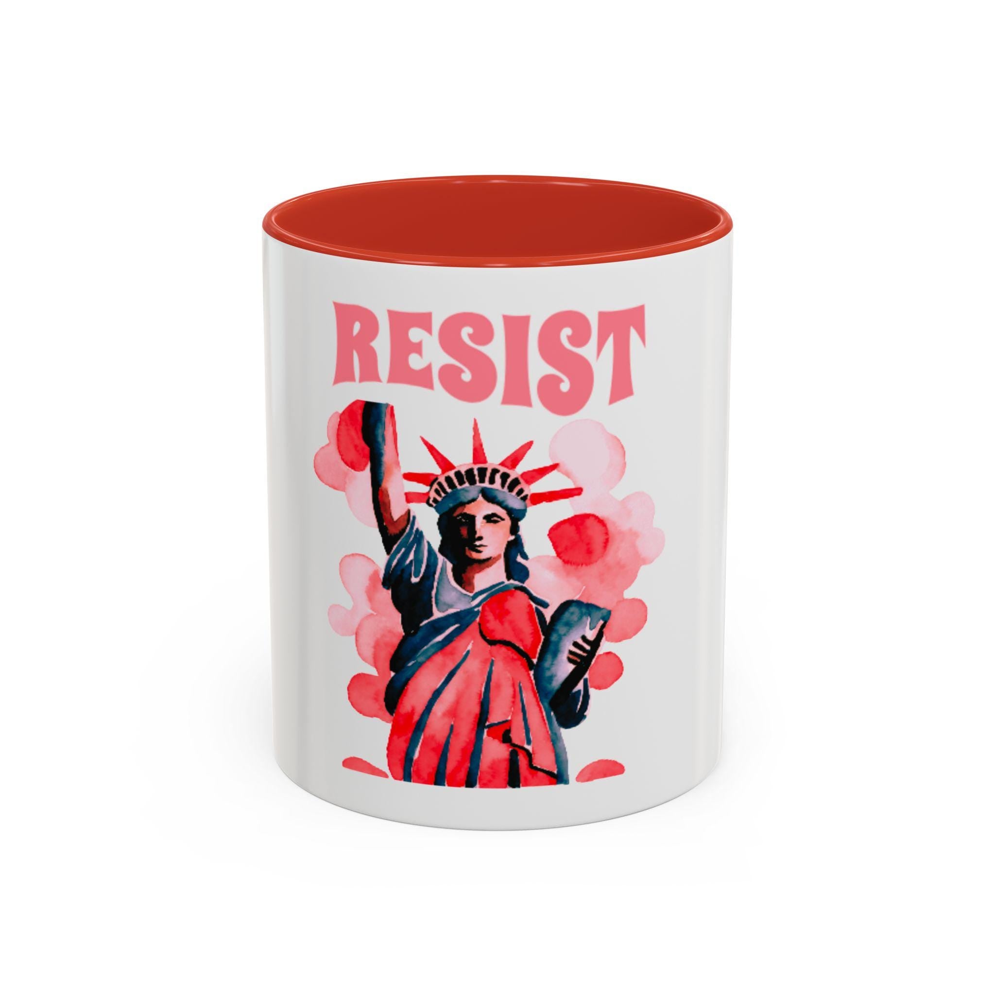 Empowering 39Resist39 Accent Coffee Mug Unique Gift for Activists Motivational Tea Cup Protest Decor Political Awareness Merchandise Graphic Tee – Cozy Vibes · Must-Have Style
