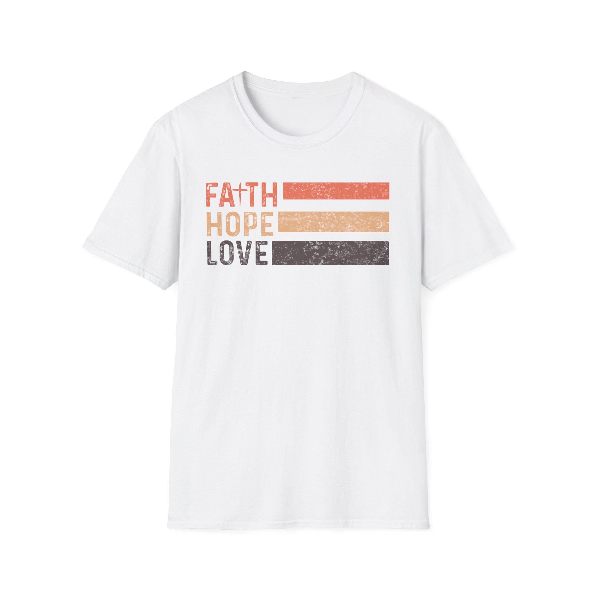 Faith Hope Love T Shirt Gift for Christians Jesus Shirt Christian Shirt Faith Shirt Religious Shirt Motivational Shirt Spiritual Tee Graphic Tee – Aesthetic Look · Great Gift For Fans