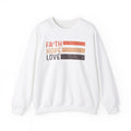 Faith Hope Love Sweatshirt Inspirational Crewneck Thoughtful Present Jesus Christian Apparel Gift for Christian Cancer Awareness Sweatshirt – Easygoing Wear · Must-Have Style