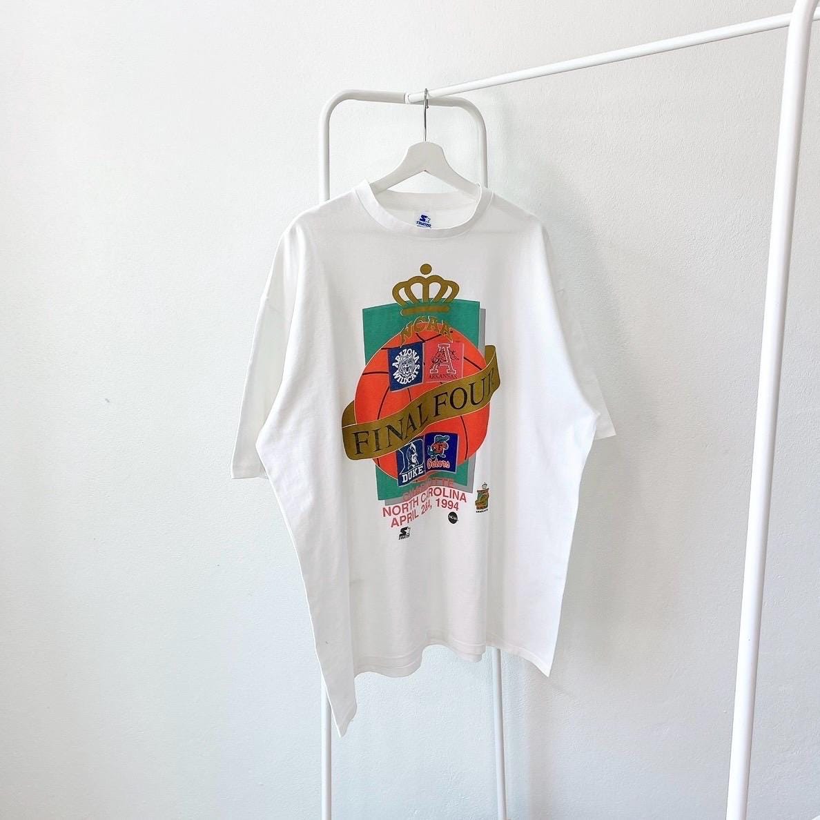 Vintage 90s NCAA final four 1994 Arizona wildcats Arkansas Duke Gators vintage Starter white t shirt XXL Graphic Tee – Bold Style · Must-Have Style
