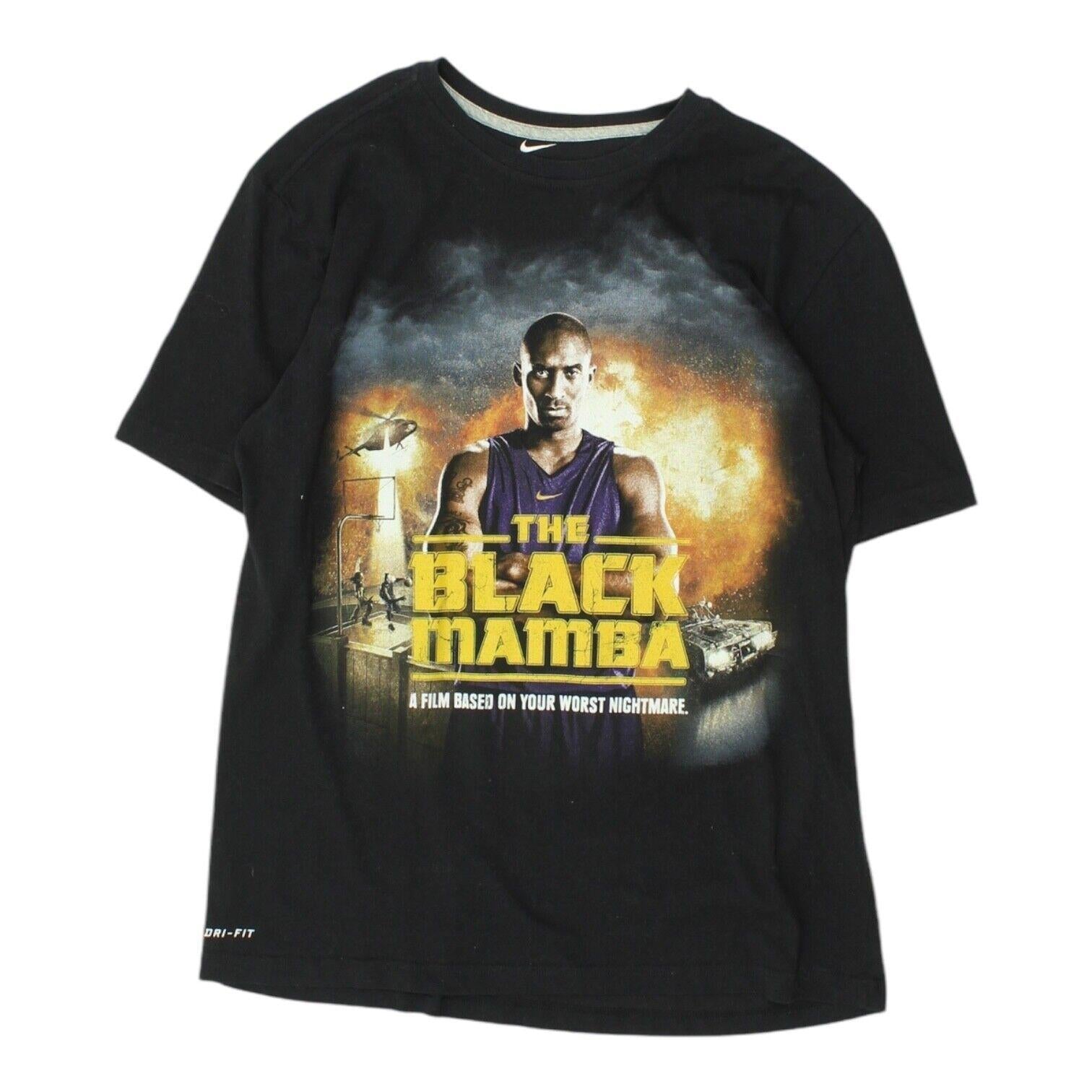 Black Mamba Mens Tshirt Kobe Bryant Nike DriFit Black Crew Neck Short Sleeve Graphic Tee – Cozy Vibes · Great Gift For Fans