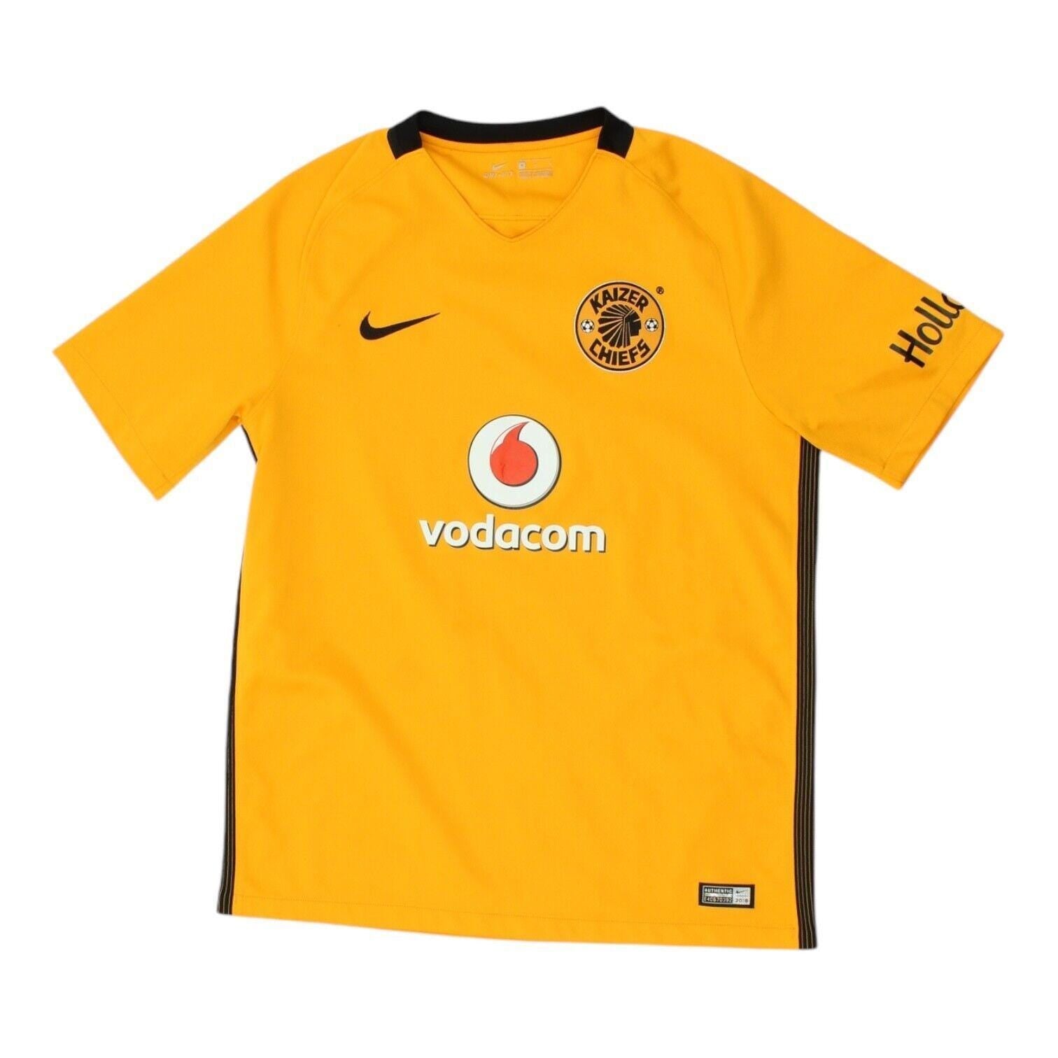 Kaizer Chiefs Football Shirt 201617 Nike Mens Yellow Home Kit Short Sleeve Graphic Tee – Bold Style · Top Pick For Any Outfit