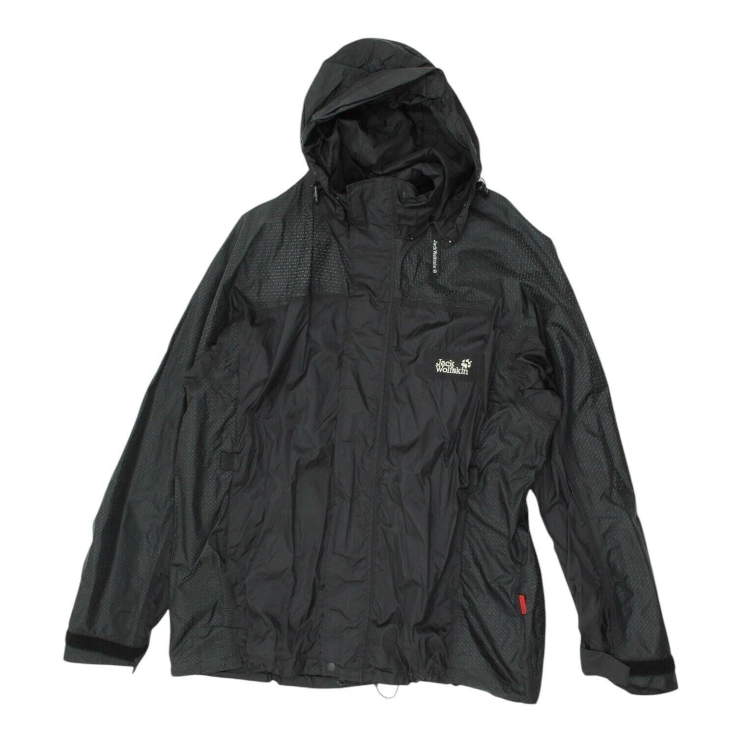 Jack Wolfskin Rain Jacket Vintage Mens Black Outdoors Designer Hooded Coat Graphic Tee – Feel-Good Design · Top Pick For Any Outfit