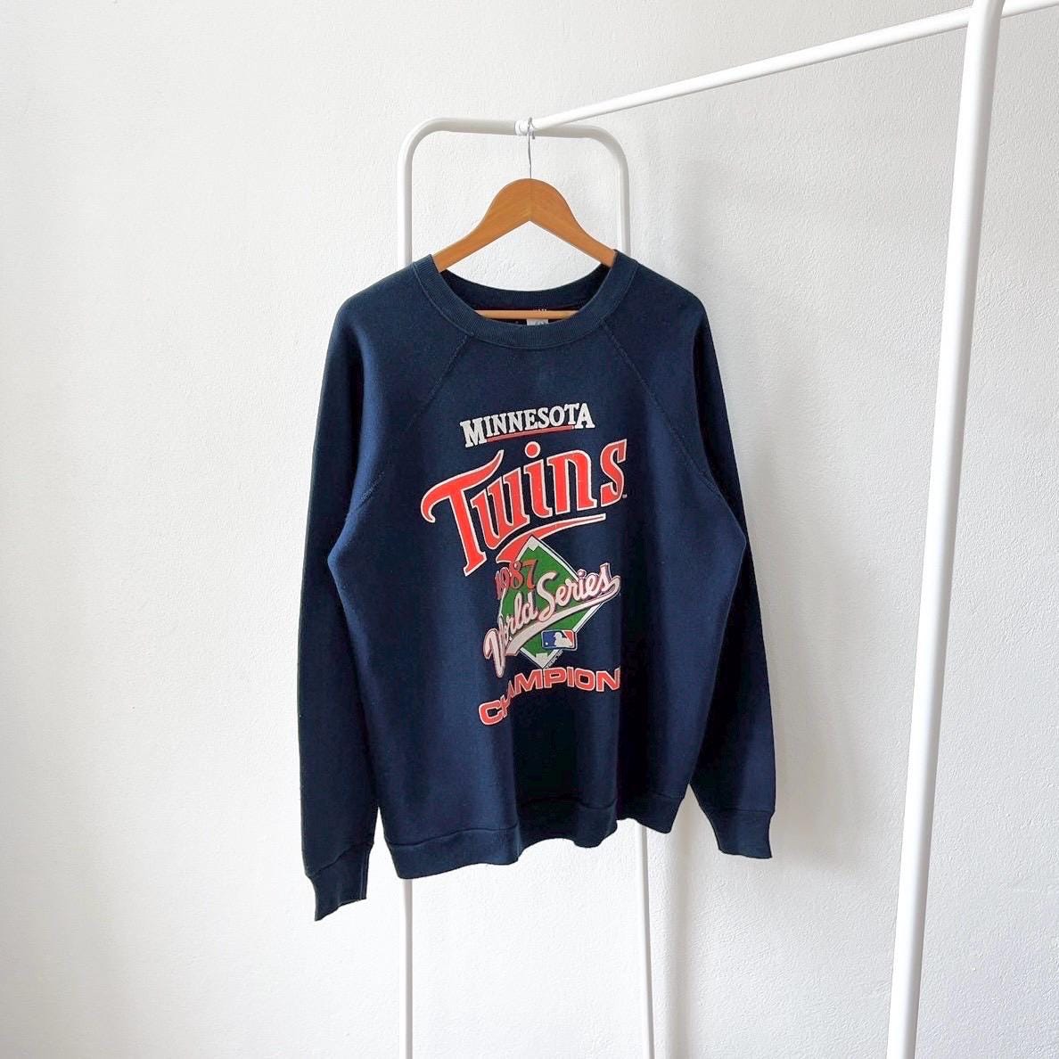 Vintage 80s Minnesota Twins baseball 1987 World Series vintage Artex blue sweatshirt XL Sweatshirt – Premium Graphic · Trending Graphic Apparel
