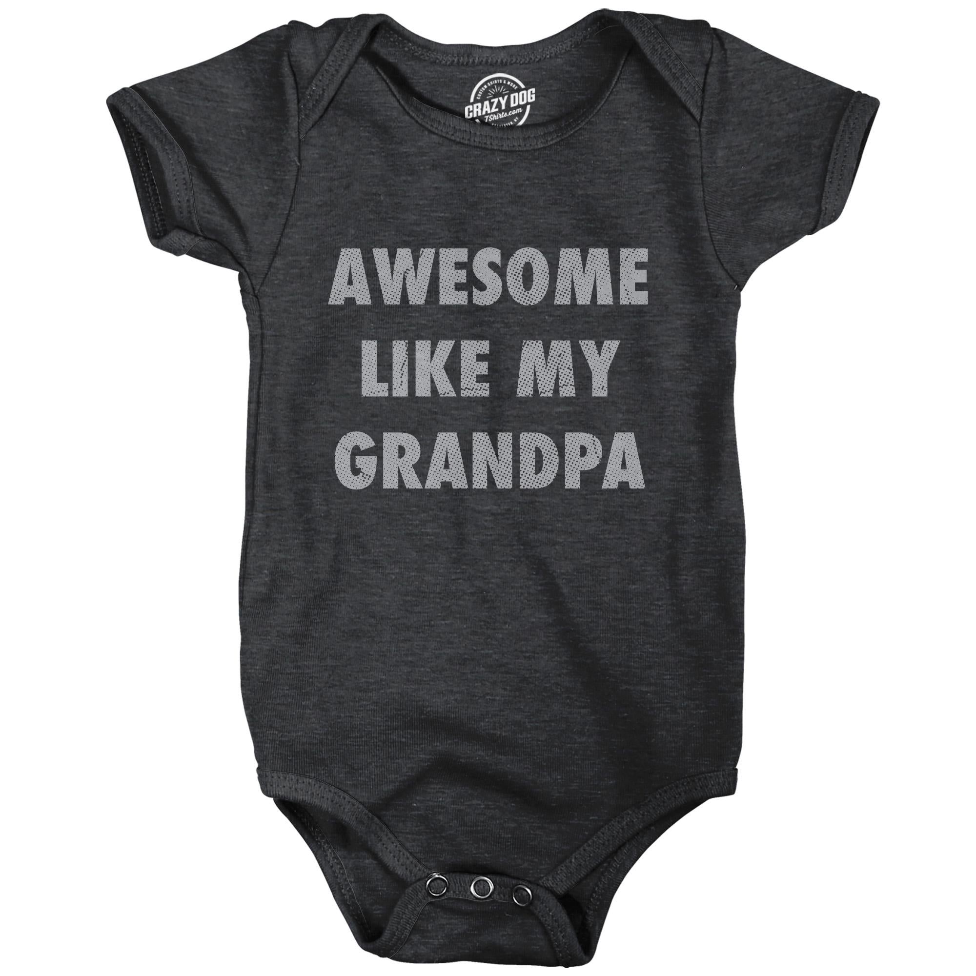 Love Grandpa Romper Funny Baby Clothes Baby Creeper Rompers For Father39s Day Cute Romper Funny Romper Awesome Like My Grandpa New Baby Graphic Tee – Feel-Good Design · Great Gift For Fans