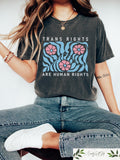 Retro Comfort T shirt Protect Trans Folks Shirt Colorful Matisse Sweatshirt Inspired Floral Transgender Gift Gender Queer Pride Tee Sweatshirt – Bold Style · Top Pick For Any Outfit