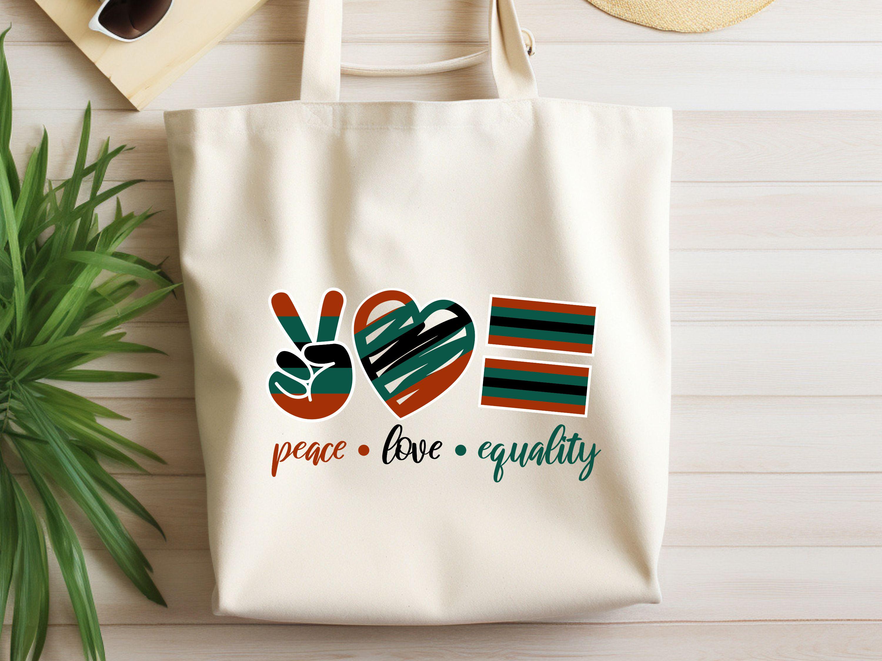 Peace Love Equality Tote Bag Equality Bag LGBT Flag Tote LGBT Support Bag Love is Love Women Tote Women Bag Justice Tote Tote Bag – Cozy Vibes · Great Gift For Fans