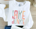Lake Junkie Sweatshirt Cozy Crewneck for Lake Lovers Perfect for Lake Life Gift and Chilly Summer Days Sweatshirt – Warm & Stylish · Trending Graphic Apparel