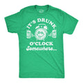 It39s Drunk O39 Clock Somewhere St Patrick39s Day Shirt Lucky Green Irish Shirt Clover Shirt Funny Shirts Drinking Shirt Ireland Party Graphic Tee – Bold Style · Must-Have Style