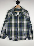 Vintage 90s Nautica Plaid Navy Green Harrington Jacket Size M Graphic Tee – Warm & Stylish · Must-Have Style