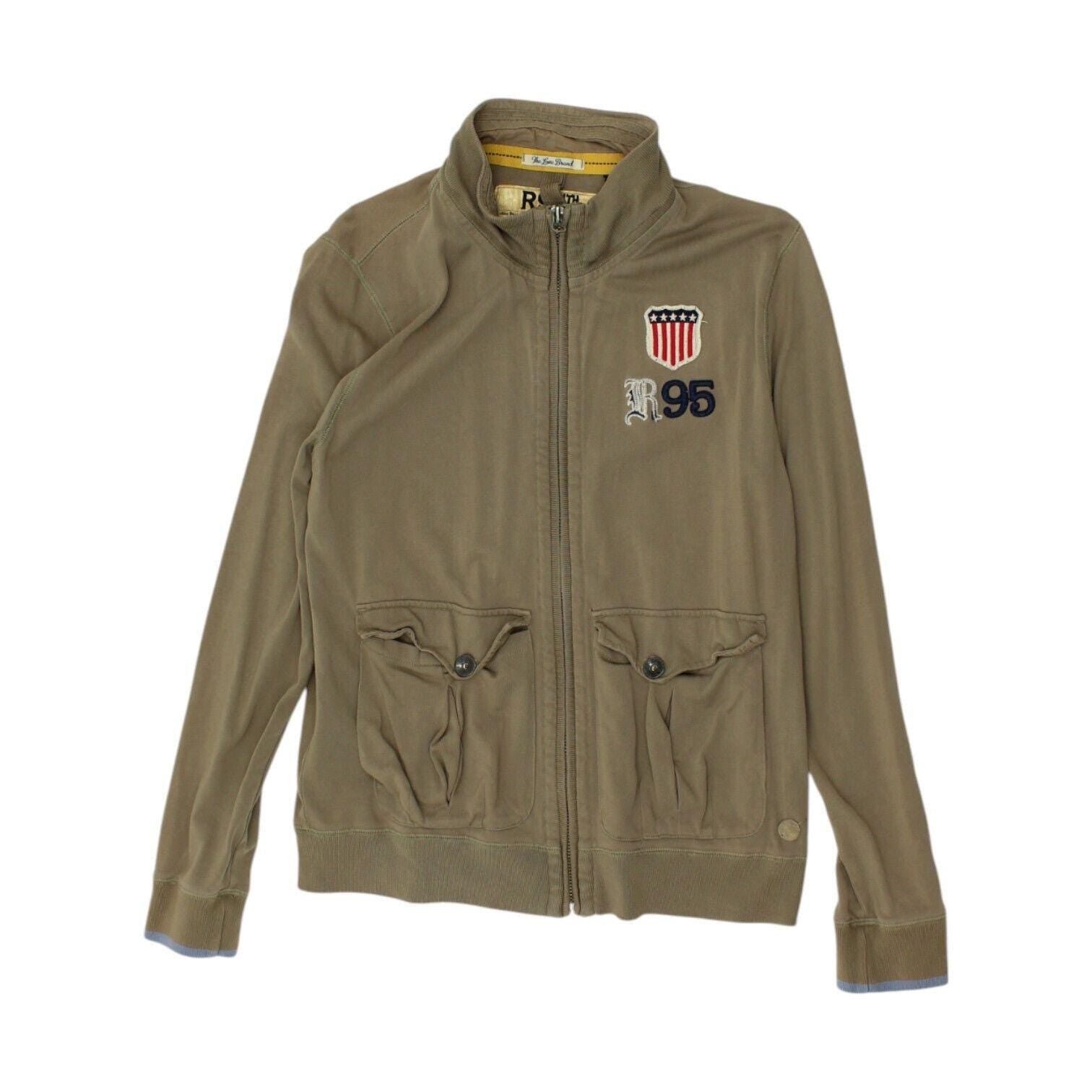 R 95th Green Jacket Vintage Mens Designer Casual Full Zip Cotton Graphic Tee – Feel-Good Design · High-Quality Print