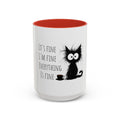 It39s Fine I39m Fine Everything is Fine Coffee Mug Funny Humor Cartoon Gift for Her Him Present Birthday Holiday mug Graphic Tee – Soft Feel · Must-Have Style