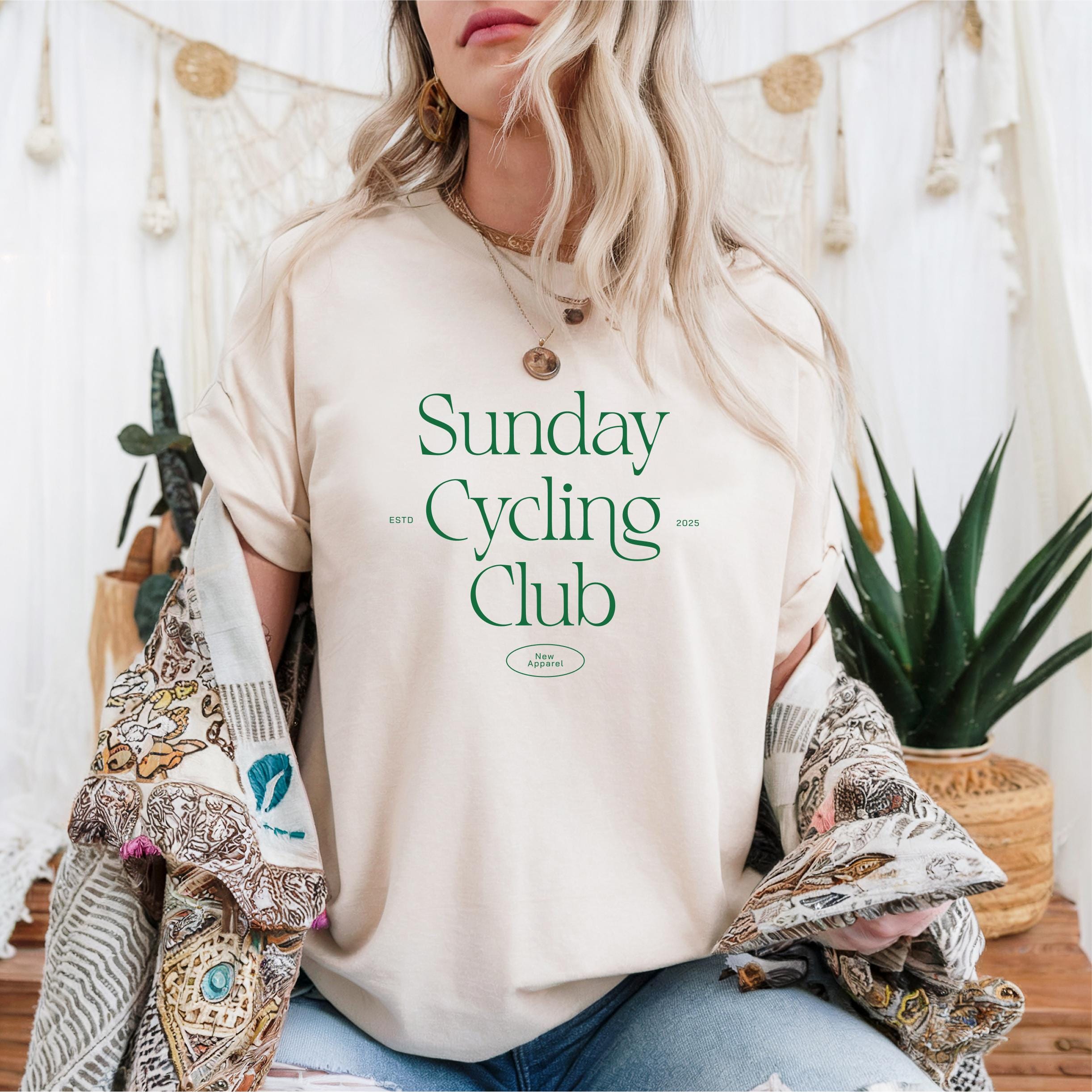 Sunday Cycling Club T Shirt Fahrrad Tshirt Radfahren Shirt Radfahrer Shirt Fahrrad Enthusiast Tour de France Shirt Fahrrad Fan Graphic Tee – Warm & Stylish · Must-Have Style