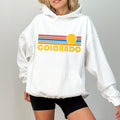 Colorado Hoodie Sweatshirt Retro Sunset Unisex Colorado Sweatshirt Women39s Hoodie Men39s Hoodie Personalization Available Hoodie – Feel-Good Design · Top Pick For Any Outfit