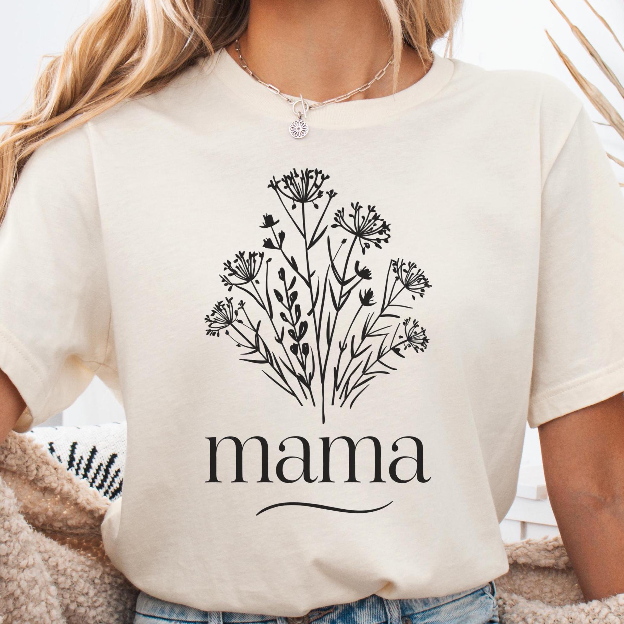 Wildflower Mama Sweatshirt Shirt Mother39s Day Gift Boho Mama Tee Floral Mama Graphic Tee Cute Mom Shirt Floral Design Sweater for Moms Sweatshirt – Premium Graphic · Must-Have Style
