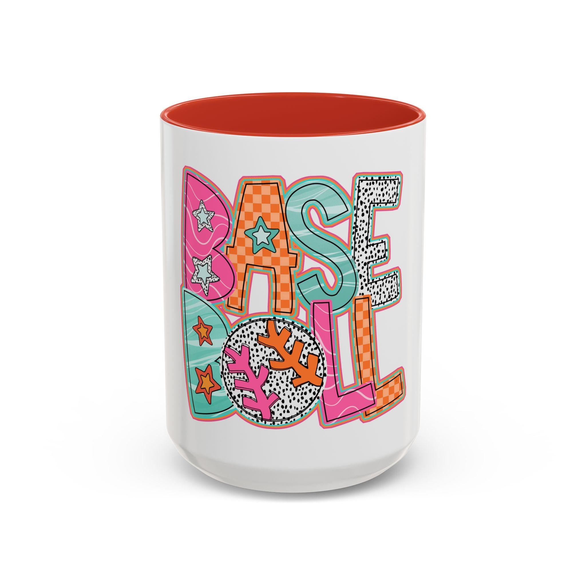 Playful Baseball Accent Coffee Mug Fun Sports Mug for Baseball Lovers Personalized Gift for Coaches Birthday Gift Team Appreciation Graphic Tee – Easygoing Wear · Trending Graphic Apparel