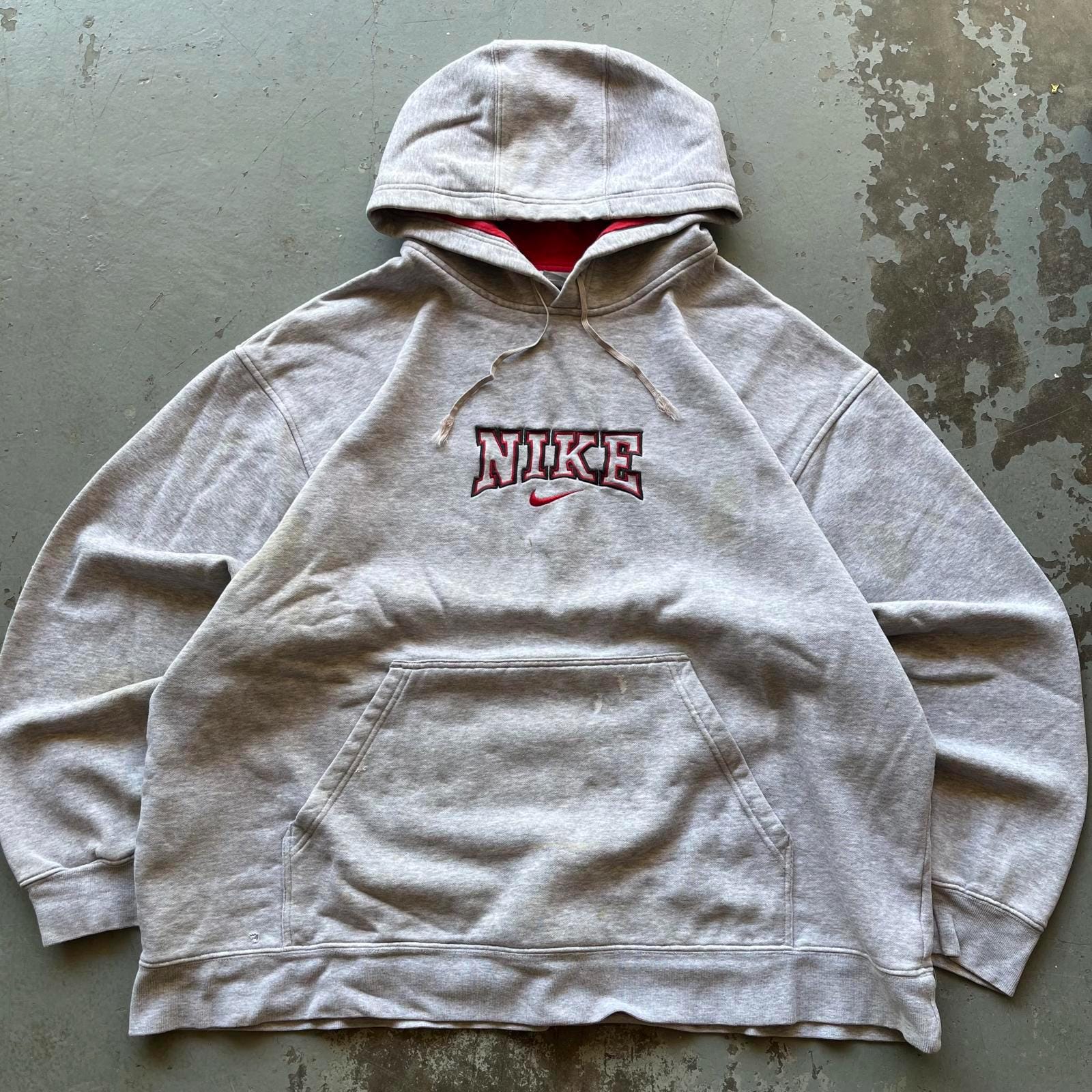 Vintage Y2K Nike Center Swoosh Distressed Grunge Hoodie Hoodie – Feel-Good Design · High-Quality Print