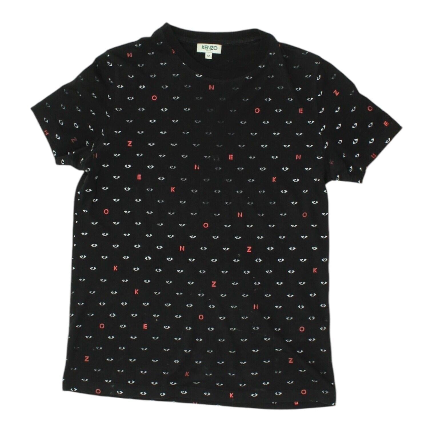 Kenzo Eye Print Tshirt Vintage Womens Black Designer Crew Neck Short Sleeve Graphic Tee – Premium Graphic · Must-Have Style