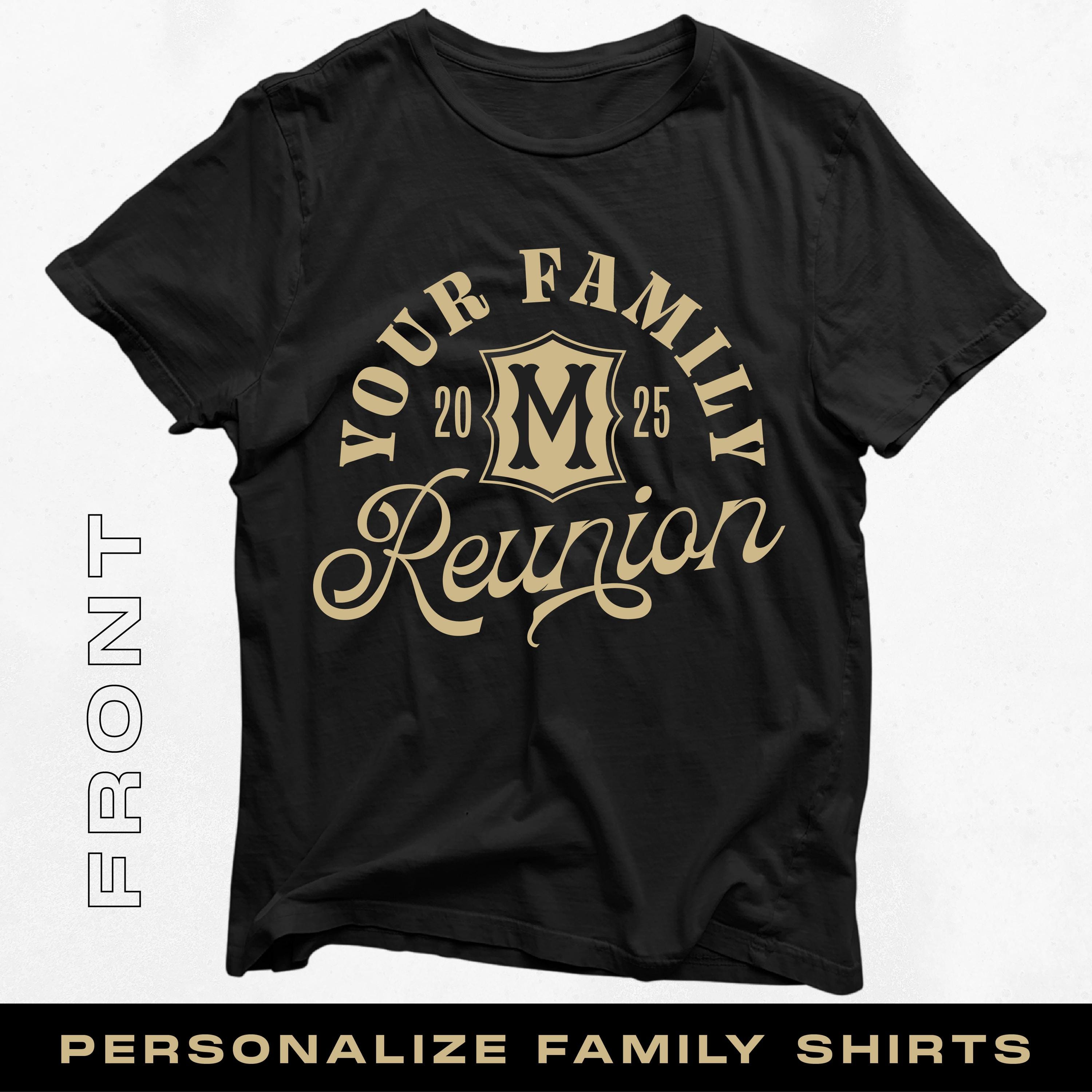 Personalized Family Reunion Shirts Custom Made Family Tees Matching Family Outfits for Gatherings Celebrations Graphic Tee – Feel-Good Design · Perfect For Daily Wear