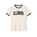 Illinois Cotton Ringer Graphic Tee Unisex Illinois T Shirt Vintage Style Tee Men39sWomen39s Tee Collegiate Style Graphic Tee – Easygoing Wear · Must-Have Style