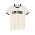 San Diego California Cotton Ringer Graphic Tee Unisex San Diego T Shirt Vintage Style Tee Men39sWomen39s Tee Collegiate Style Graphic Tee – Easygoing Wear · Trending Graphic Apparel