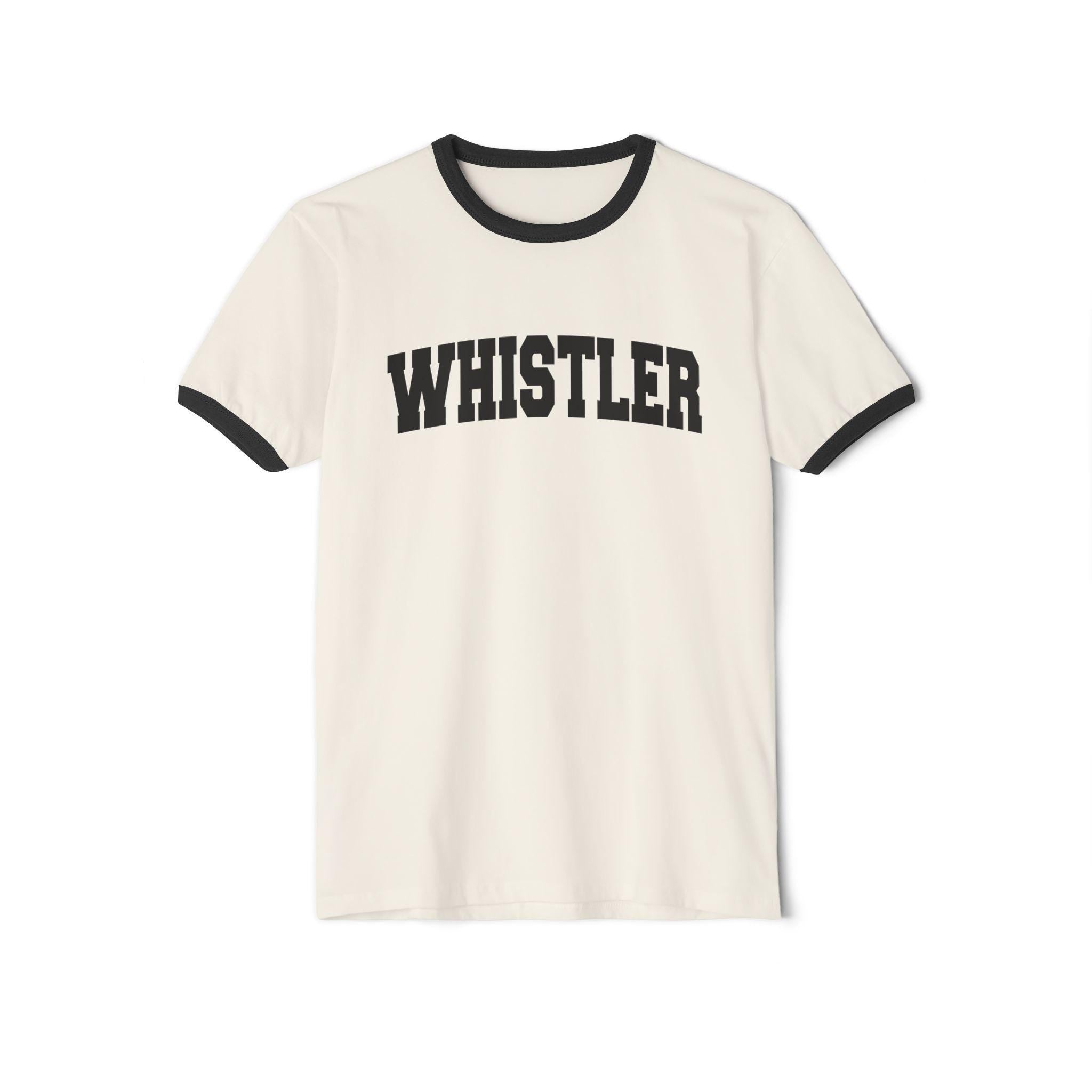 Whistler Canada Cotton Ringer Graphic Tee Unisex Whistler T Shirt Vintage Style Tee Men39sWomen39s Tee Collegiate Style Graphic Tee – Soft Feel · Must-Have Style
