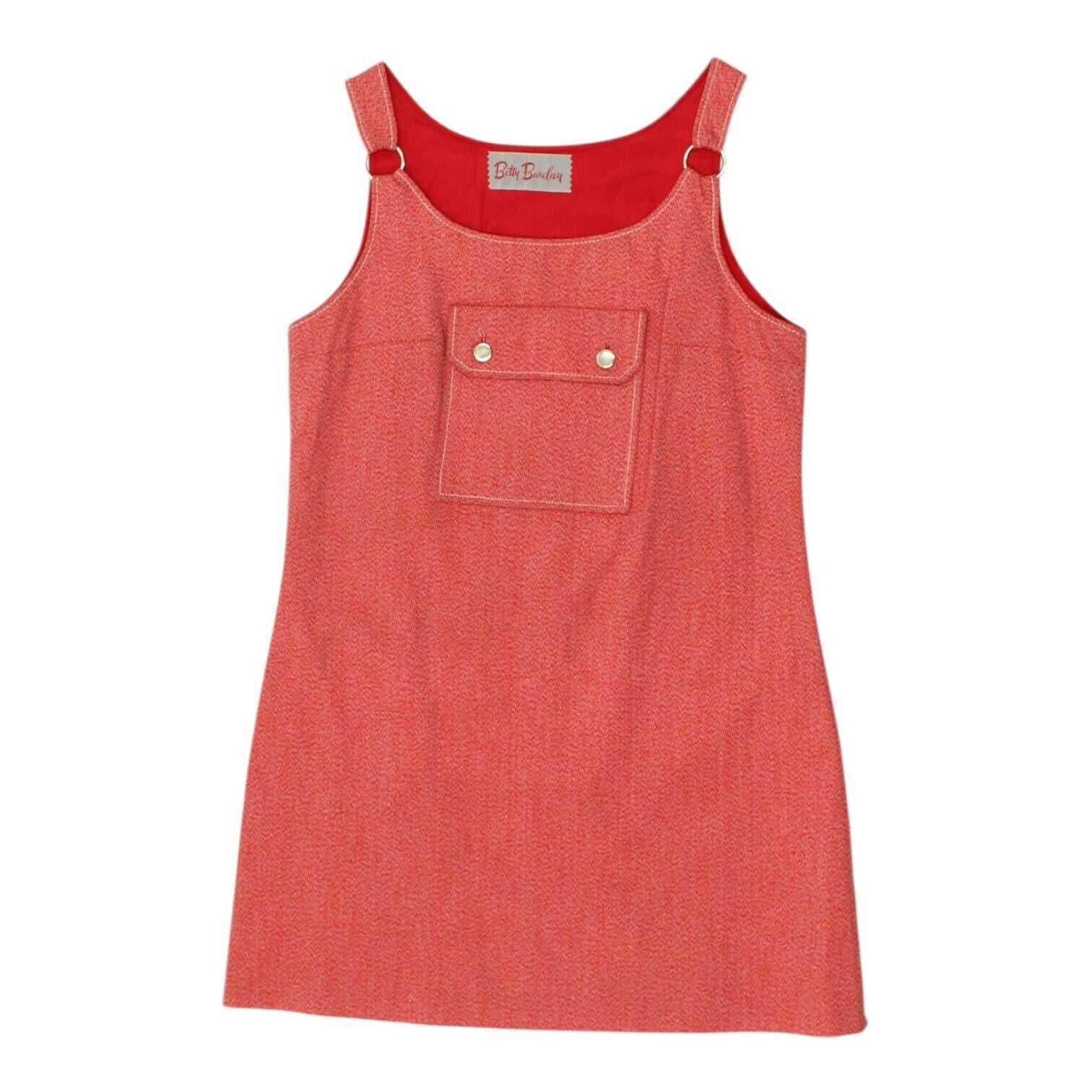 Betty Barclay Pinafore Dress Vintage Womens Red Designer Casual Sleeveless VTG Graphic Tee – Warm & Stylish · Top Pick For Any Outfit