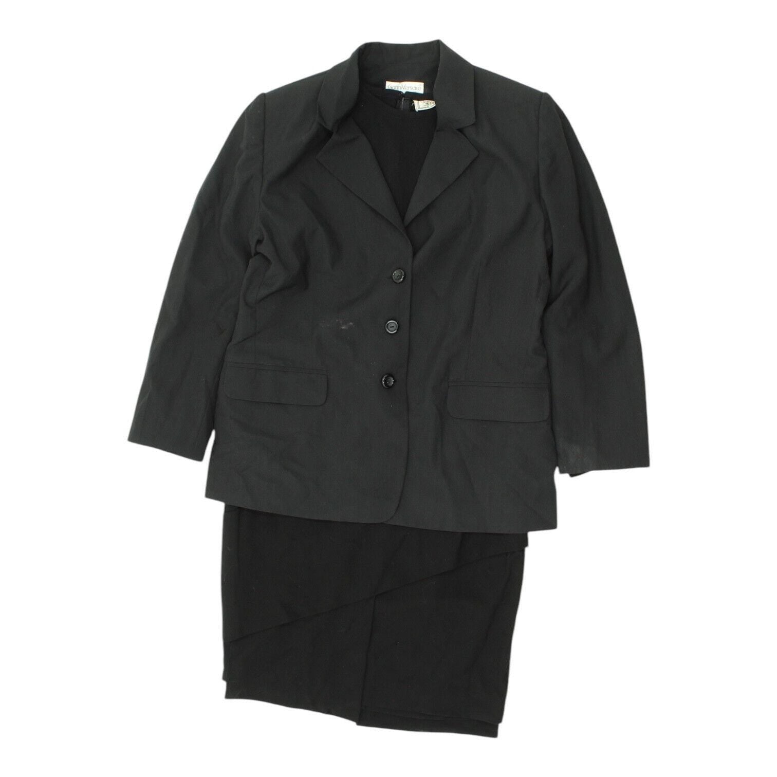 Gianni Versace Suit Set Vintage Womens Black Blazer Dress 2 Piece Designer Graphic Tee – Soft Feel · High-Quality Print