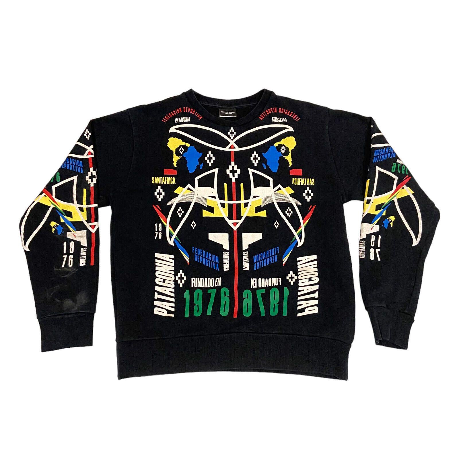 Marcelo Burlon Boys Sweatshirt Black Federacion Deportiva Kids Of Milan Sweatshirt – Premium Graphic · Must-Have Style