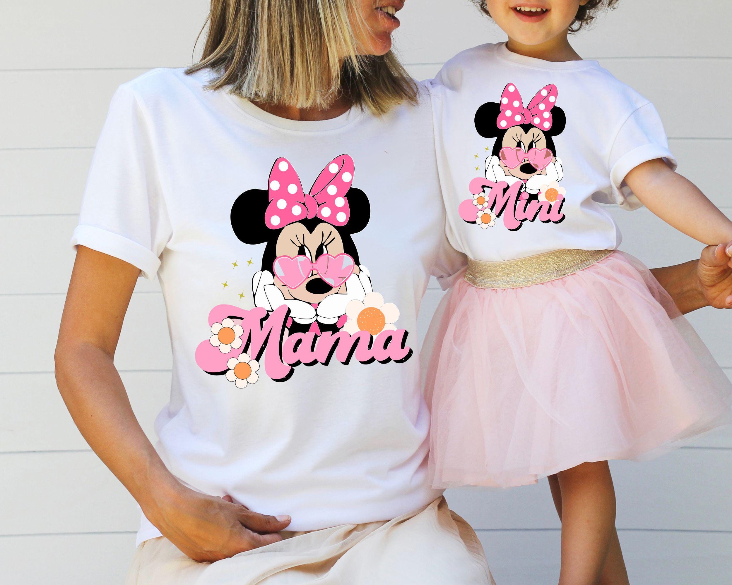 Disney Minnie Mama Mini Sweatshirt Disney Mama and Mini Shirt Disney Family Matching T Shirt Mini Mouse Mom Tee Mother39s Day Shirt Sweatshirt – Soft Feel · High-Quality Print