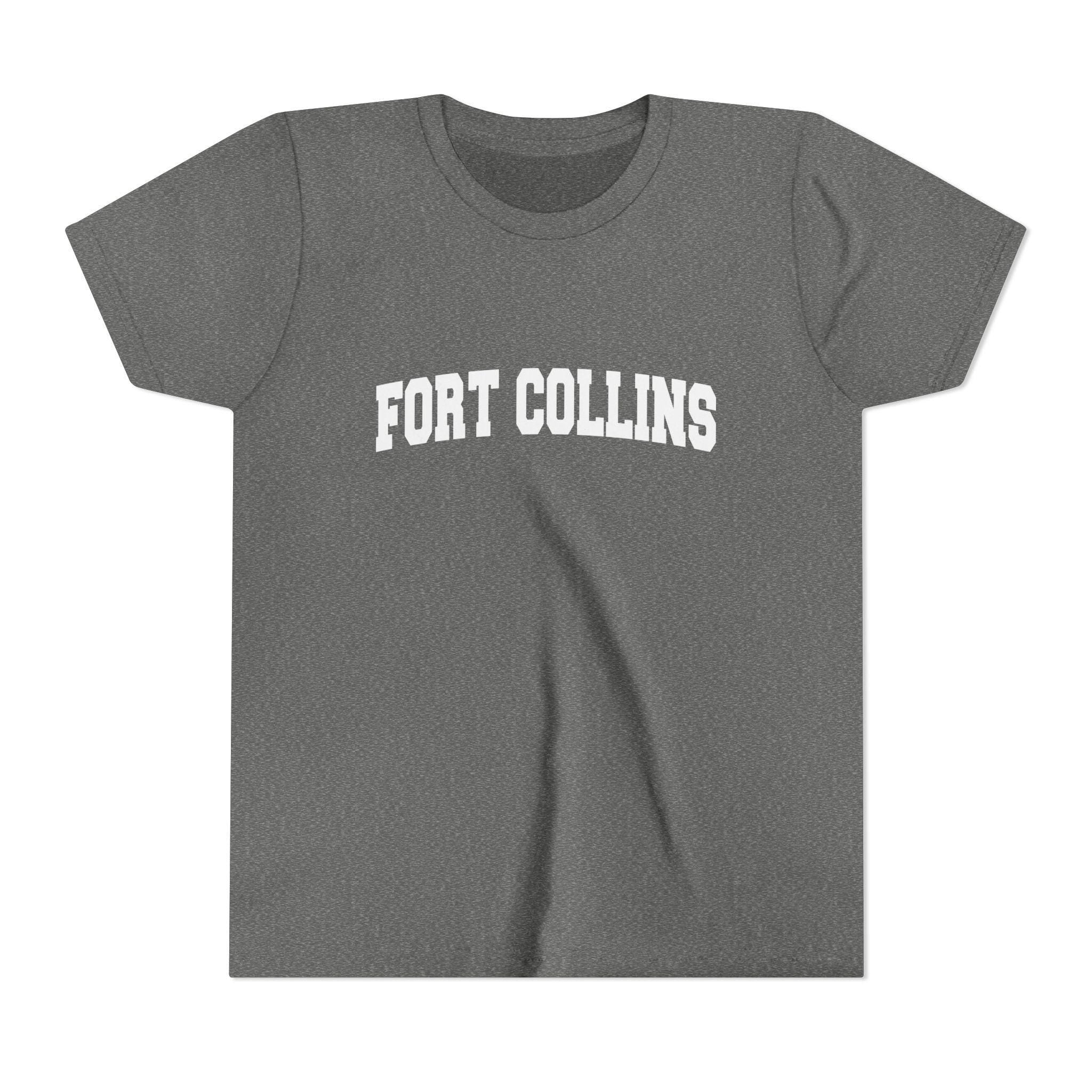 Fort Collins Colorado Youth Graphic Tee Kids Fort Collins T Shirt Graphic Tee – Bold Style · Trending Graphic Apparel