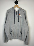 Vintage 9039s Denver Broncos Grey Quarter Zip Hoodie Size XL Hoodie – Aesthetic Look · High-Quality Print