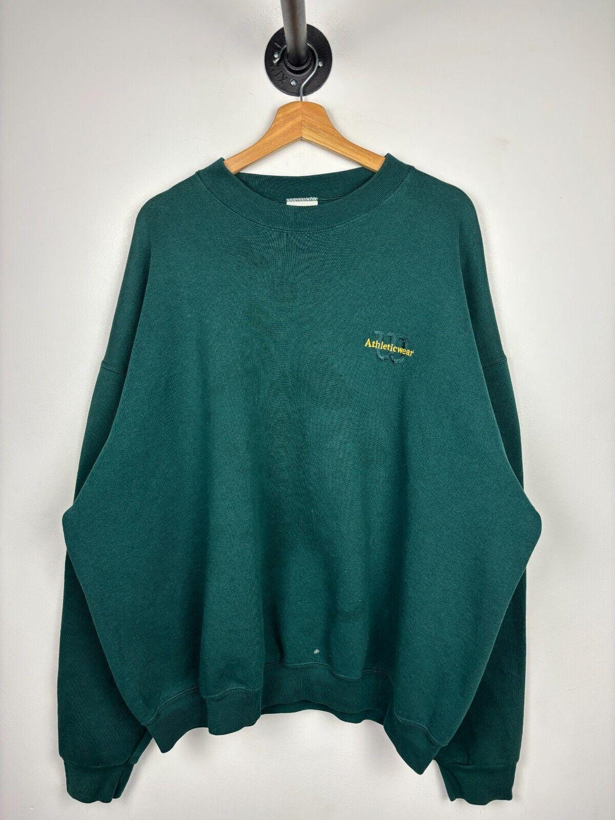 Vintage 90s Wilson Athletic Wear Green Crewneck Size XXXL Graphic Tee – Cozy Vibes · Must-Have Style