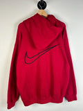 Vintage 9039s Nike Swoosh FootLocker Exclusive Red Hoodie Size L Hoodie – Warm & Stylish · High-Quality Print