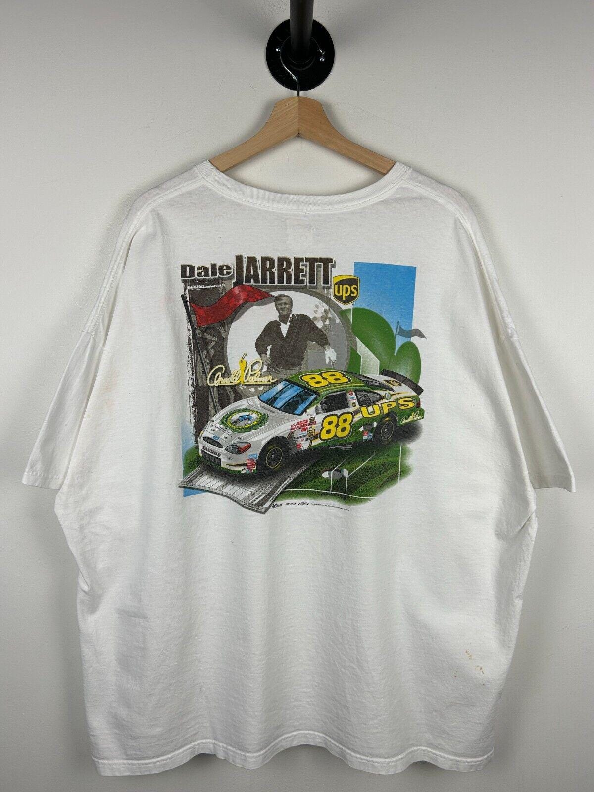 Vintage Nascar Chase Dale Jarrett Arnold Palmer White Tee Size XXL Graphic Tee – Premium Graphic · High-Quality Print