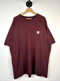 Vintage Carhartt Pocket Burgundy Tee Size XL Graphic Tee – Warm & Stylish · Must-Have Style